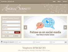 Tablet Screenshot of angelaburnett.com